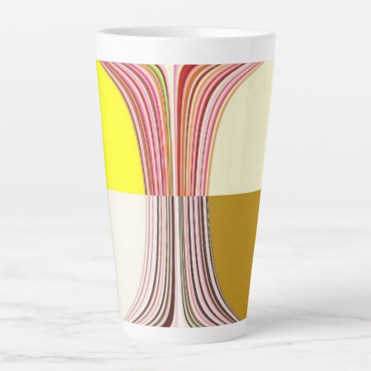 Tasse Latte abstract digital artwork  (Devant)
