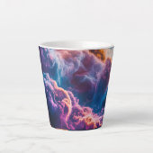 Tasse Latte Abstract Space Nebula Art - Colorful Cosmic (Devant)