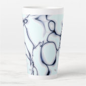 Tasse Latte Abstrait 7 Bébé rose subtil bleu avec accentuation (Devant)