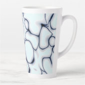 Tasse Latte Abstrait 7 Bébé rose subtil bleu avec accentuation (Droite)