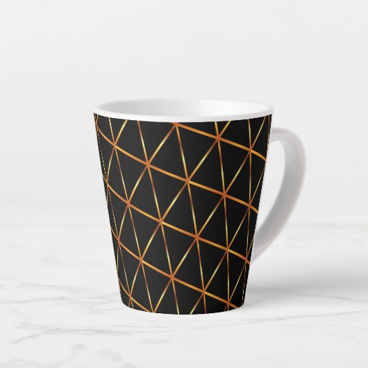 Tasse Latte Abstrait coloré (Angle droit)