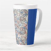 Tasse Latte Abstrait Coloré (Angle droit)