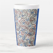 Tasse Latte Abstrait Coloré (Devant)