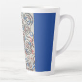 Tasse Latte Abstrait Coloré (Droite)