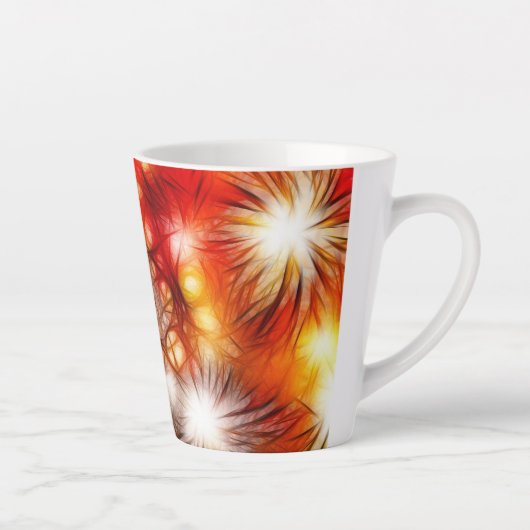 Tasse Latte Abstrait Fireworks Stars Arrière - plan-34944 (Droite)