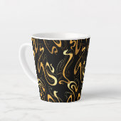 Tasse Latte Abstrait jaune (Angle gauche)