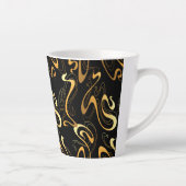Tasse Latte Abstrait jaune (Droite)
