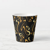 Tasse Latte Abstrait jaune (Devant)