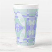 Tasse Latte Abstrait Surf Pastel Purple Green (Devant)