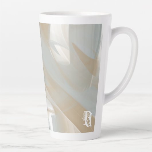 Tasse Latte Abstrait Tendance Maison Tornade Sable (Droite)