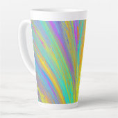 Tasse Latte Abstrait Tropical Summer Fun (Angle gauche)