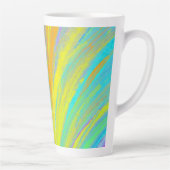 Tasse Latte Abstrait Tropical Summer Fun (Droite)