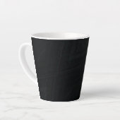 Tasse Latte Acceptation | Texture Abstraite foncée (Angle gauche)