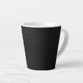 Tasse Latte Acceptation | Texture Abstraite foncée (Angle droit)