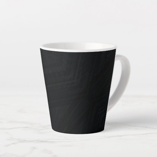 Tasse Latte Acceptation | Texture Abstraite foncée (Angle droit)