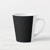 Tasse Latte Acceptation | Texture Abstraite foncée (Droite)