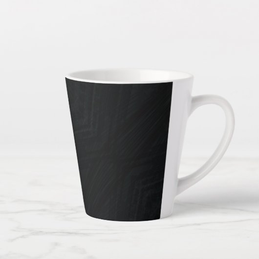 Tasse Latte Acceptation | Texture Abstraite foncée (Droite)