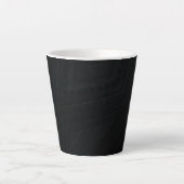 Tasse Latte Acceptation | Texture Abstraite foncée (Devant)