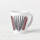 Tasse Latte Accordéon, rouge (Angle droit)