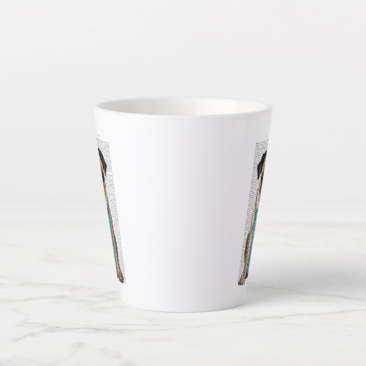 Tasse Latte Accrocher un Carlin (Devant)