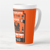 Tasse Latte Accueil Amélioration Félicitations (Angle droit)