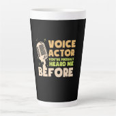 Tasse Latte Acteur vocal (Devant)