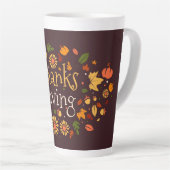 Tasse Latte Action de grâces (Angle droit)