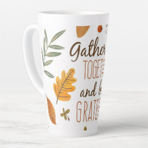Tasse Latte Action de grâces