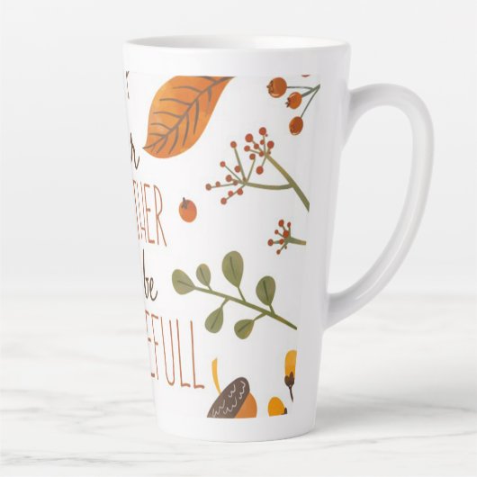 Tasse Latte Action de grâces (Droite)