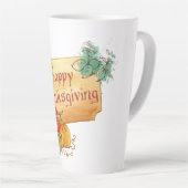 Tasse Latte Action de grâces (Angle droit)
