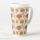 Tasse Latte Action de grâces (Angle droit)