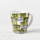 Tasse Latte Activate My Heart Pattern Silver (Angle droit)