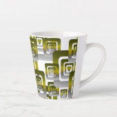 Tasse Latte Activate My Heart Pattern Silver (Droite)