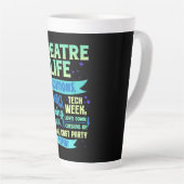 Tasse Latte Actress Nerd Actor Musical Acter Spian (Angle droit)