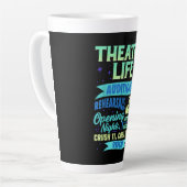 Tasse Latte Actress Nerd Actor Musical Acter Spian (Angle gauche)