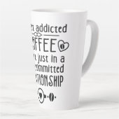 Tasse Latte Addicateurs De Café, Citations Drôle De Café Latte (Angle droit)