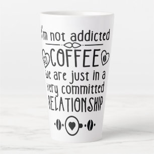 Tasse Latte Addicateurs De Café, Citations Drôle De Café Latte
