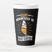 Tasse Latte Addicé Au Surf À Vent (Devant)