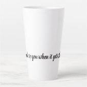 Tasse Latte Addict au café (Devant)