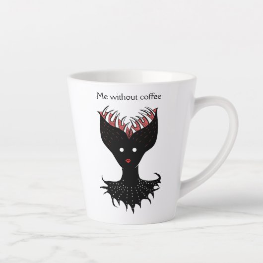 Tasse Latte Addict café Déplaisant Demon (Droite)