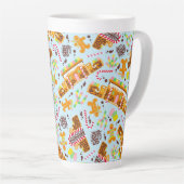 Tasse Latte Adobe Gingerbread House avec Gum Drops (Angle droit)