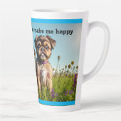 Tasse Latte Adorable Brussels Griffon Puppies (Droite)