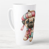 Tasse Latte Adorable Chien de Patchwork #10 (Angle gauche)
