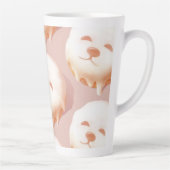 Tasse Latte Adorable Donut Visage Chien (Droite)