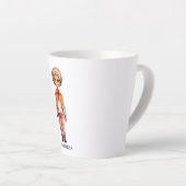 Tasse Latte Adorable Kid Zombie - Jolie Halloween (Angle droit)