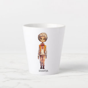 Tasse Latte Adorable Kid Zombie - Jolie Halloween