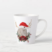 Tasse Latte Adorable Noël Angora Goat Kid (Droite)