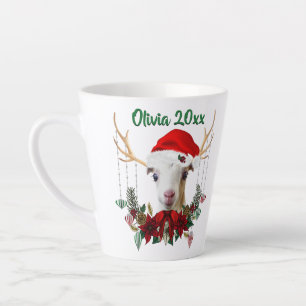 Tasse Latte Adorable Noël LaMancha Goat Kid