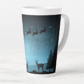 Tasse Latte Adorable Rindeer La Nuit (Angle droit)