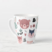 Tasse Latte Adorable Woodland Creatures With Hearts (Angle gauche)
